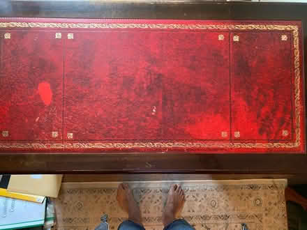 Photo of free Leather topped desk (Maidenhead SL6) #1