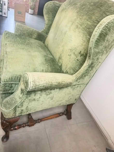 Photo of free Vintage Green Couch (Beverly Blvd /N Gardner ST) #2
