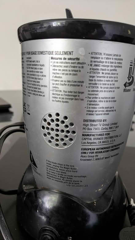 Photo of free Magic bullet blender base (Chorlton M21) #2