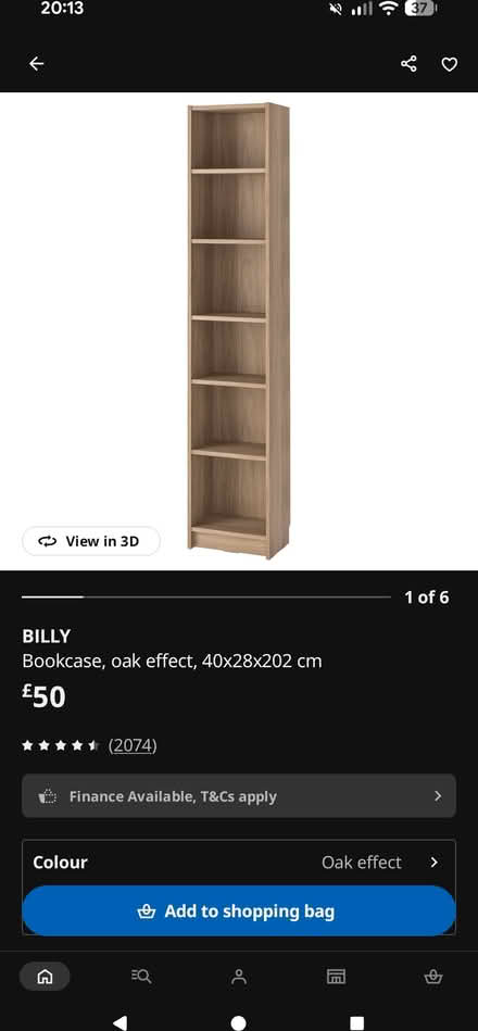 Photo of free Billy bookcase - brand new in box (Clerkenwell EC1R) #1