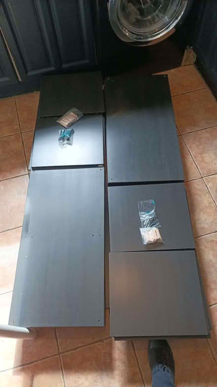 Photo of free Two Black Ikea Kallax 2x4 Shelving Units (77x147 cm) (Selhurst CR0) #1