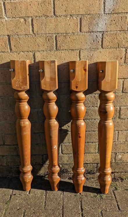 Photo of free Set of Four Wooden Table Legs (Lipson PL4) #1