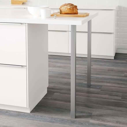 Photo of free 2x IKEA table Legs, stainless steel, 88 cm (Stockbridge EH4) #1