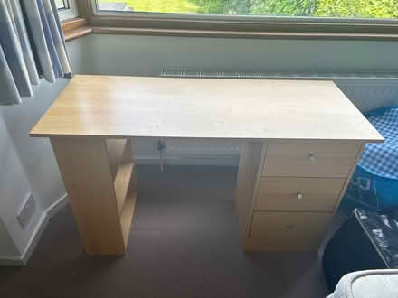Photo of free Wooden desk with draw unit (Edgware) #1