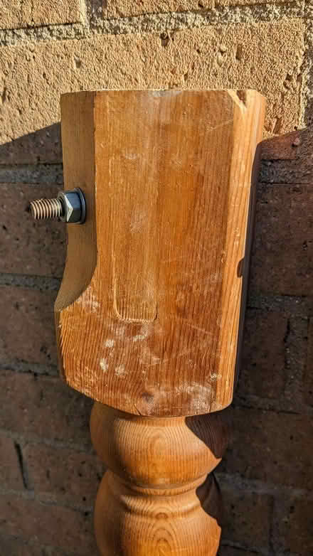 Photo of free Set of Four Wooden Table Legs (PL4 Greenbank.) #2