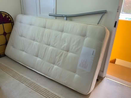 Photo of free single metal bed frame & mattress (Swaffham PE37) #2