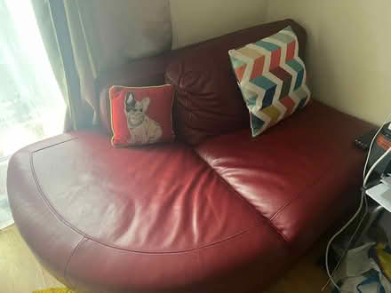 Photo of free Red Leather Corner Sofa (SO15) #3