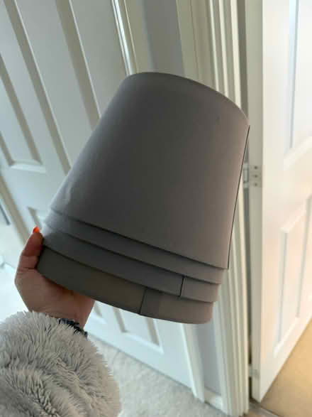 Photo of free 4 x grey lampshades (Maidstone ME16) #1