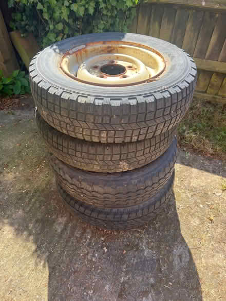 Photo of free X4 Landrover Wheels (Great Dunham PE32) #1