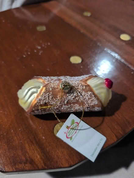 Photo of free Cannoli Christmas ornament (Brentwood) #1