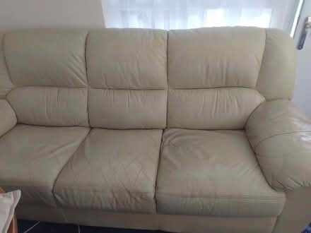 Photo of free Leather Sofa (Whitworth Halls of Residence M13) #1