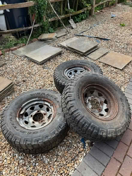 Photo of free Old wheels/tyres (Blackham, TN3 9UJ) #1