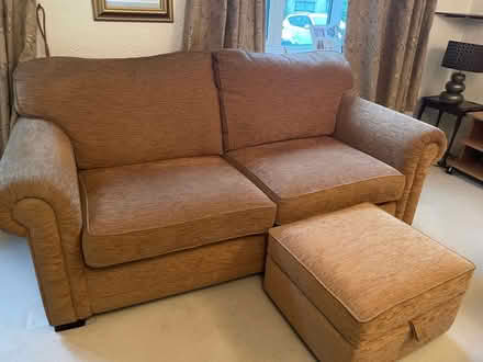 Photo of free Small Settee and footrest (The Rowans Baldock) #1