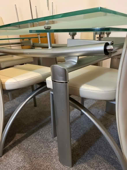 Photo of free Glass table with 5 chairs (AL7 3) #3