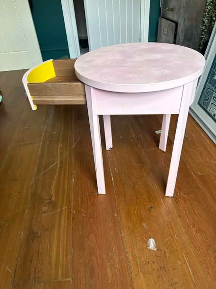 Photo of free Small side table with drawer (Kemp st) #1