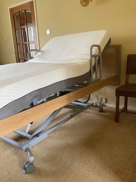 Photo of free Opera adjustable electric bed an over bed table (Cockermouth CA13) #1