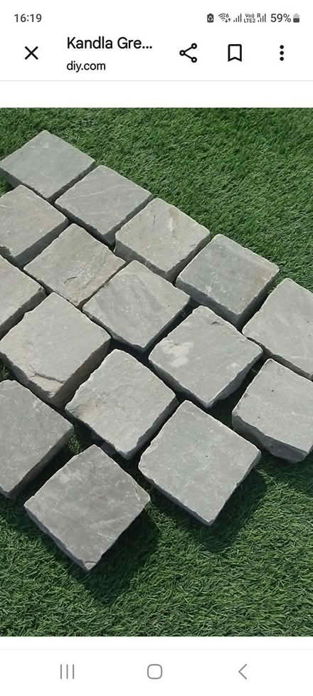 Photo of garden slabs and sandstones (grey) (Dn7 5rz) #2