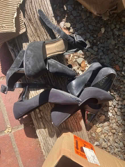 Photo of free Fancy size 7.5 black high heels (Foothill Boulevard Cupertino) #1