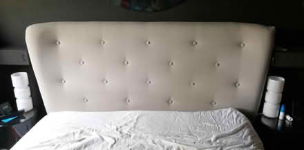 Photo of free Upholstered headboard double bed (Isle of Dogs E14) #1