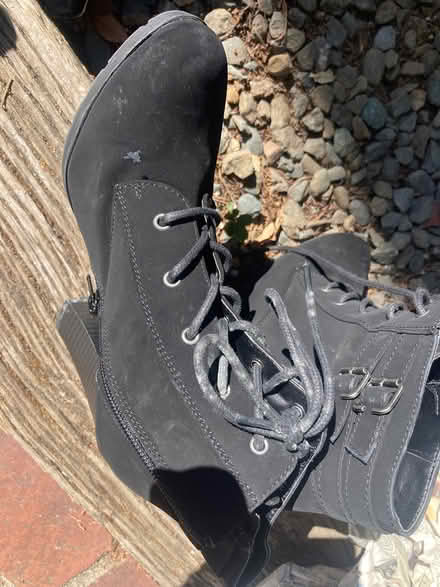 Photo of free Size 8, black high heel boots (Foothill Boulevard Cupertino) #1
