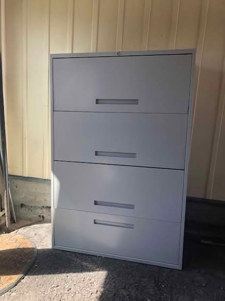 Photo of free 4 drawer metal filing cabinet (Beacon Hill North) #1