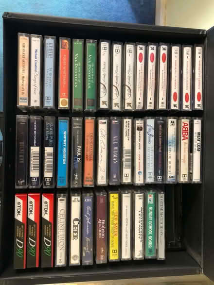 Photo of free Selection of audio cassettes and 2 storage boxes (Elstow MK42) #1