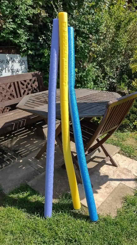 Photo of free 3 x pool noodles (swimming aids) (Oswestry SY11) #1