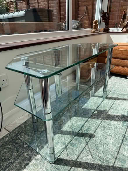 Photo of free Glass tv stand (Duffield DE56) #4