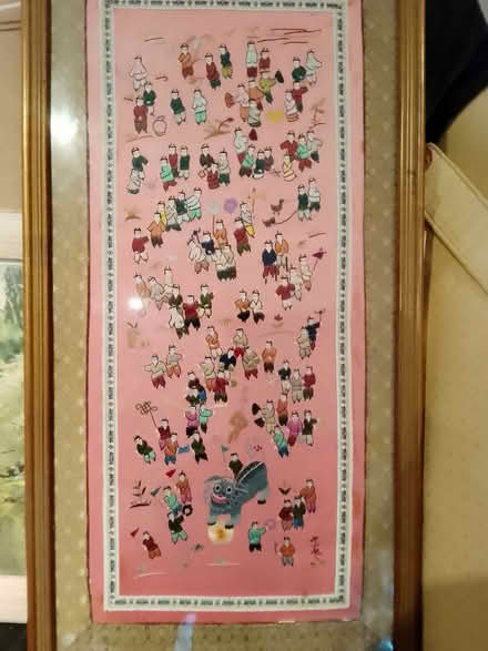 Photo of free Embroidered on silk I think (North Ascot SL5) #1
