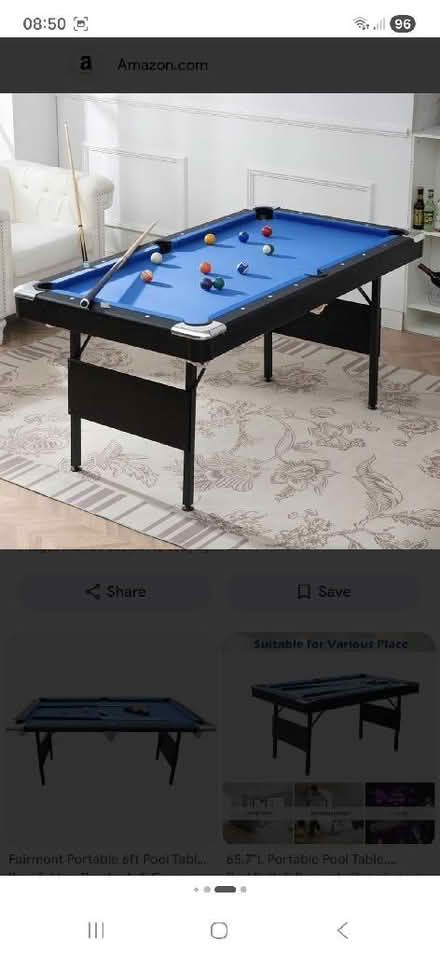 Photo of 6ft Folding Pool Table (Ramsgate CT11) #1