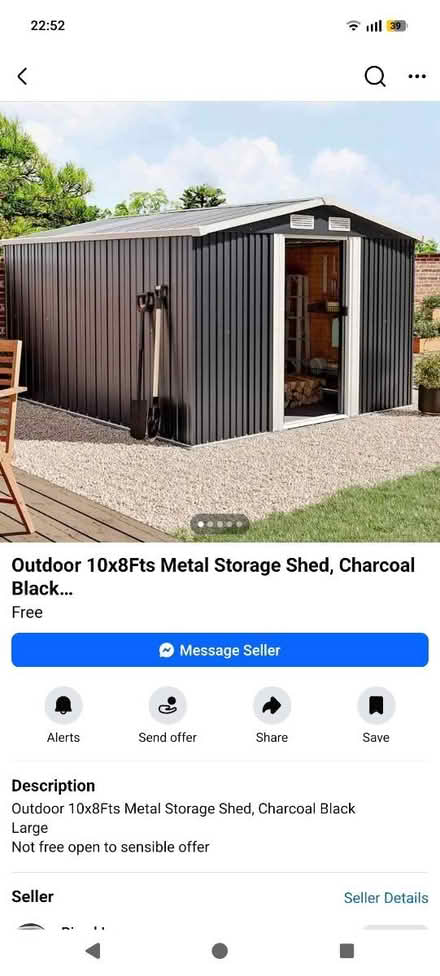 Photo of Metal shed (WV4 parkfields) #1