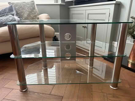 Photo of free Glass tv stand (Wandsworth Common SW18) #3