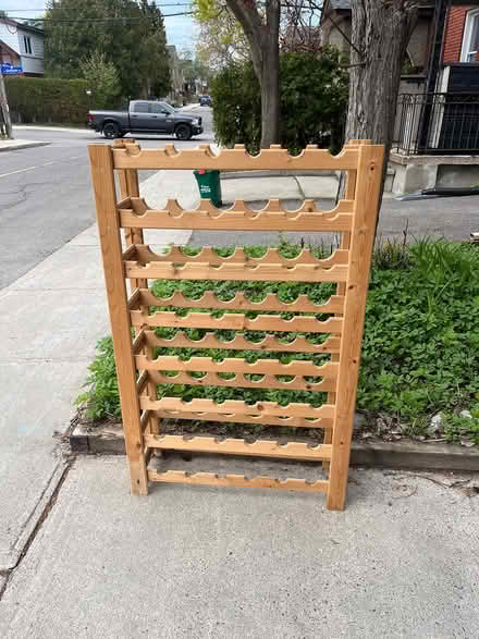 Photo of free Solid wood wine rack (Hintonburg) #1
