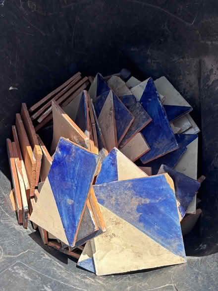 Photo of free Broken Talavera tile in DTLV (Downtown Las Vegas) #1