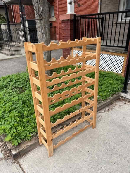 Photo of free Solid wood wine rack (Hintonburg) #2