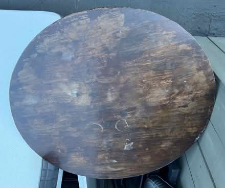 Photo of free Vintage round wooden table (1075 Valencia Avenue) #2