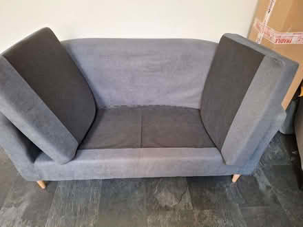 Photo of free Small grey sofa (Hampden Park BN22) #2