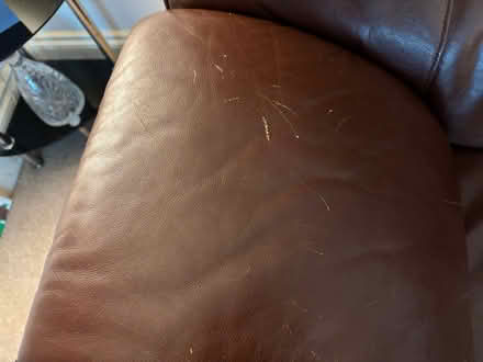 Photo of free Brown Leather Sofa (Jaywick CO15) #4