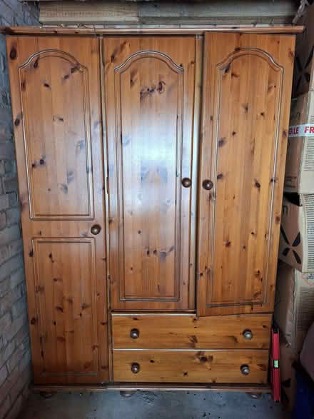 Photo of free 2 x triple pine wardrobes (Olton B92) #2