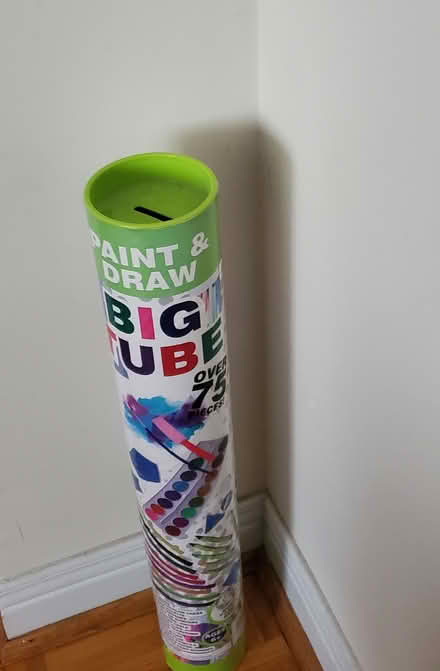 Photo of free Tall tube coin bank (Near Experimental Farm) #1