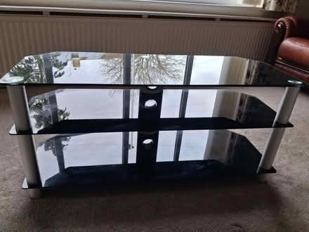 Photo of free Black Glass TV Table (Sunderlandwick YO25) #1