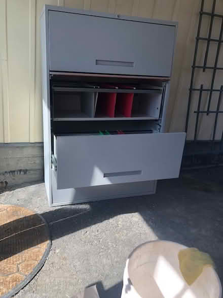 Photo of free 4 drawer metal filing cabinet (Beacon Hill North) #3