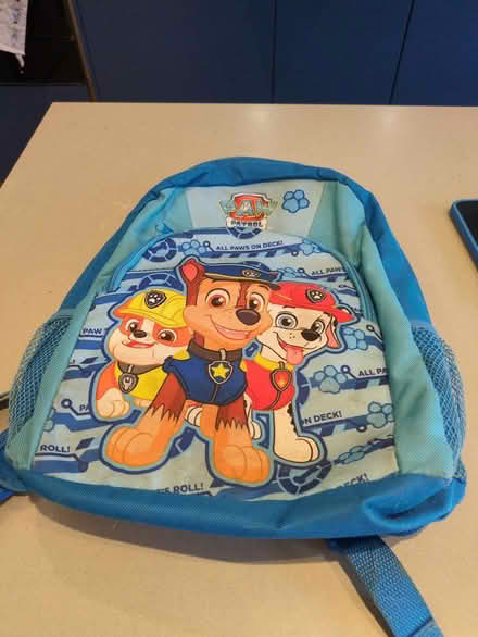 Photo of free Paw patrol rucksack (Thorpe bay SS1) #1