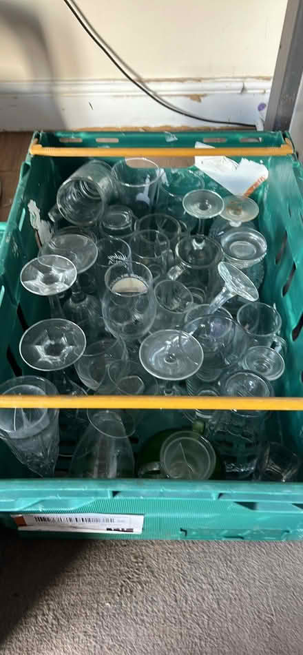 Photo of free 2 crates of random glasses (Holmfield HX2) #1