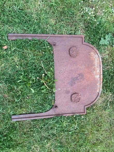 Photo of free Antique solid cast iron fire back (BN7) #3