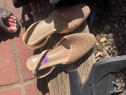 Photo of free Beige size 6.5 sandals (Foothill Boulevard Cupertino) #1