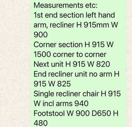 Photo of free Cream leather corner unit (Bracknell RG12) #3