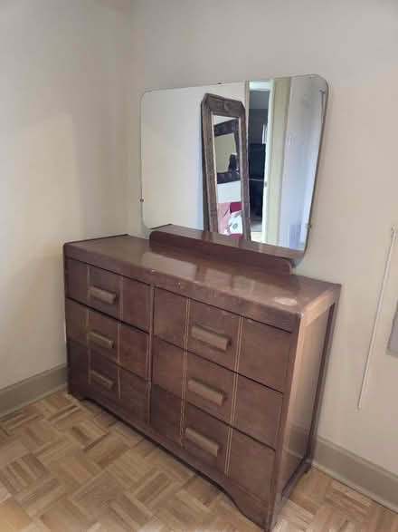 Photo of free 1950s dresser with mirror (Vanier north) #2