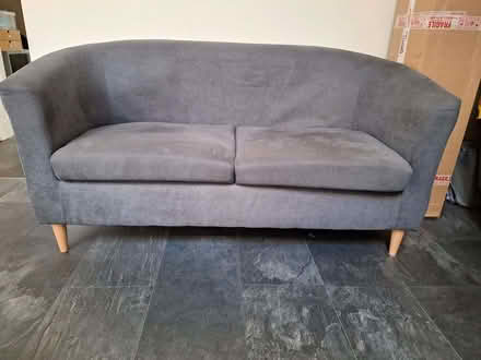 Photo of free Small grey sofa (Hampden Park BN22) #1