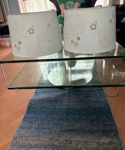 Photo of free Blue x2 lampshades (Luton LU1) #1
